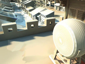 drum tower 3D Model