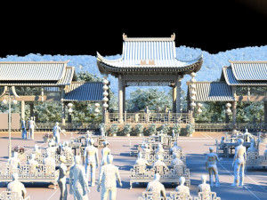 ancient architecture Modèle 3D