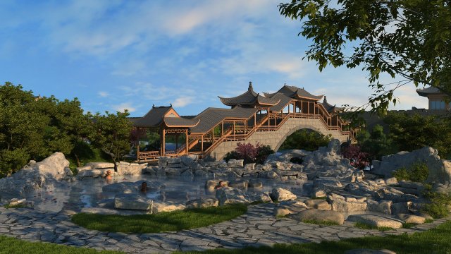 ancient architecture Modello 3D .c4d .max .obj .3ds .fbx .stl .blend
