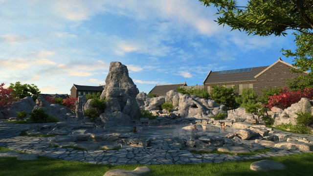 ancient architecture 3D 모델 .c4d .max .obj .3ds .fbx .stl .blend 