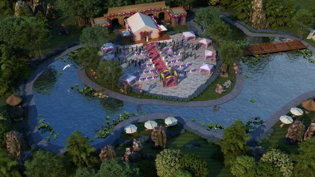 wedding 3D Модель .c4d .max .obj .3ds .fbx .stl .blend 