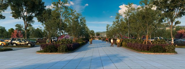 garden 3D 模型 .c4d .max .obj .3ds .fbx .stl .blend 
