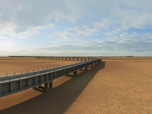 stenen brug 3D Model