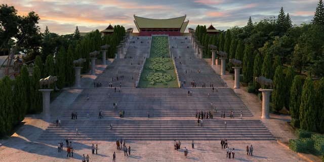 ancient architecture 3Dモデル .c4d .max .obj .3ds .fbx .stl .blend