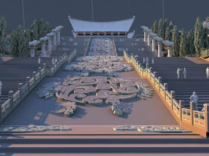 ancient architecture 3Dモデル