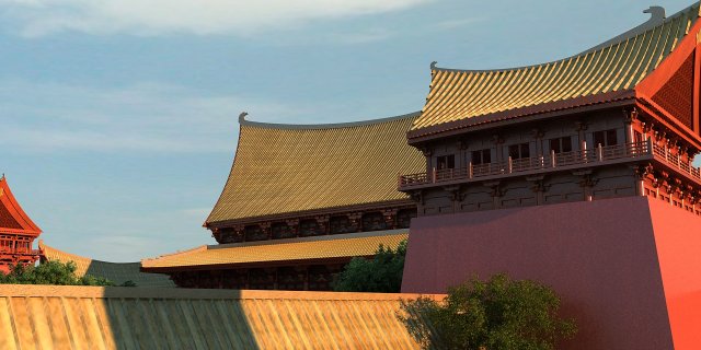 ancient architecture 3D Model .c4d .max .obj .3ds .fbx .stl .blend 