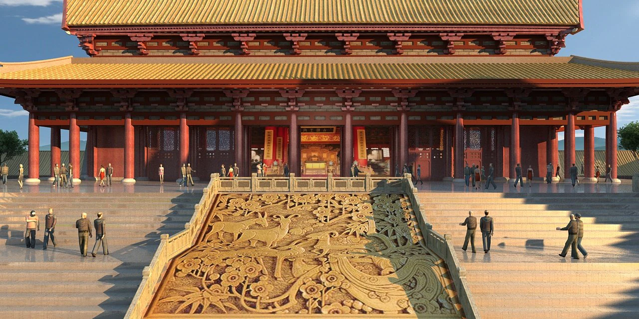 palace 3D Model .c4d .max .obj .3ds .fbx .stl .blend