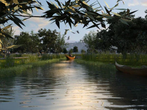 zone umide Modello 3D