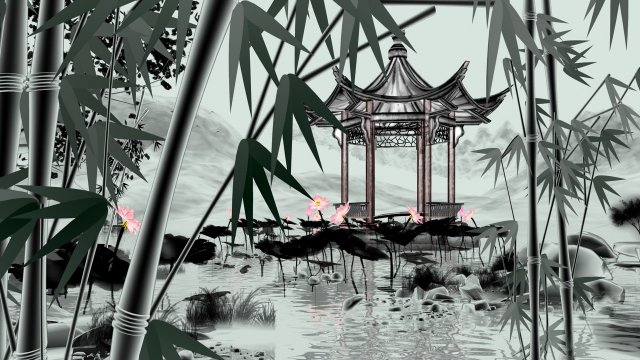 ink pavilion 3D 모델 .c4d .max .obj .3ds .fbx .stl .blend 