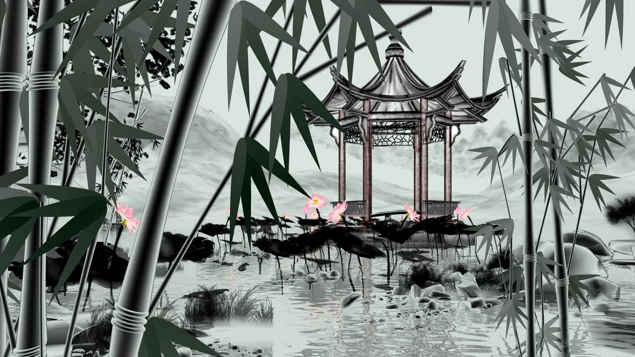 ink pavilion 3D Model .c4d .max .obj .3ds .fbx .stl .blend 
