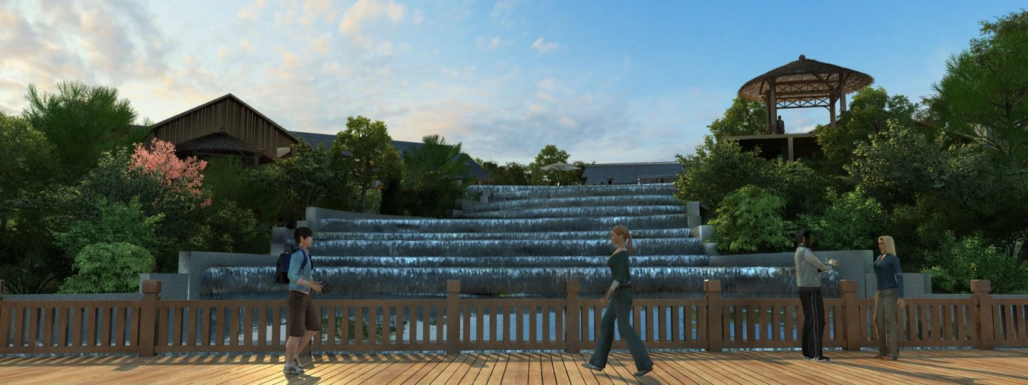 resort 3D Model .c4d .max .obj .3ds .fbx .stl .blend 