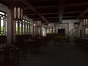 restaurante Modelo 3D