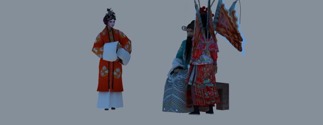 peking opera 3D-Modell .c4d .max .obj .3ds .fbx .stl .blend 