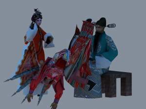 peking opera 3D-Modell