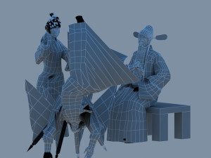 peking opera 3D-Modell