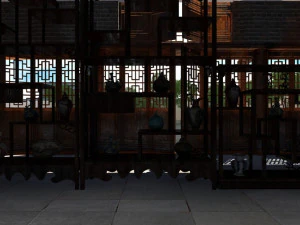 도자기 가게 3D 모델