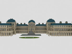 french louvre 3D Model