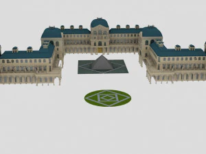 french louvre 3D Model