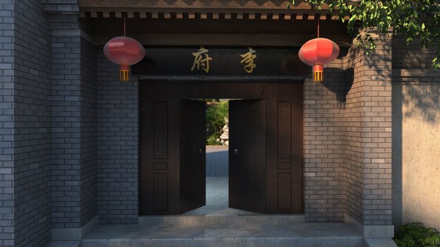 courtyard 3Dモデル .c4d .max .obj .3ds .fbx .stl .blend 