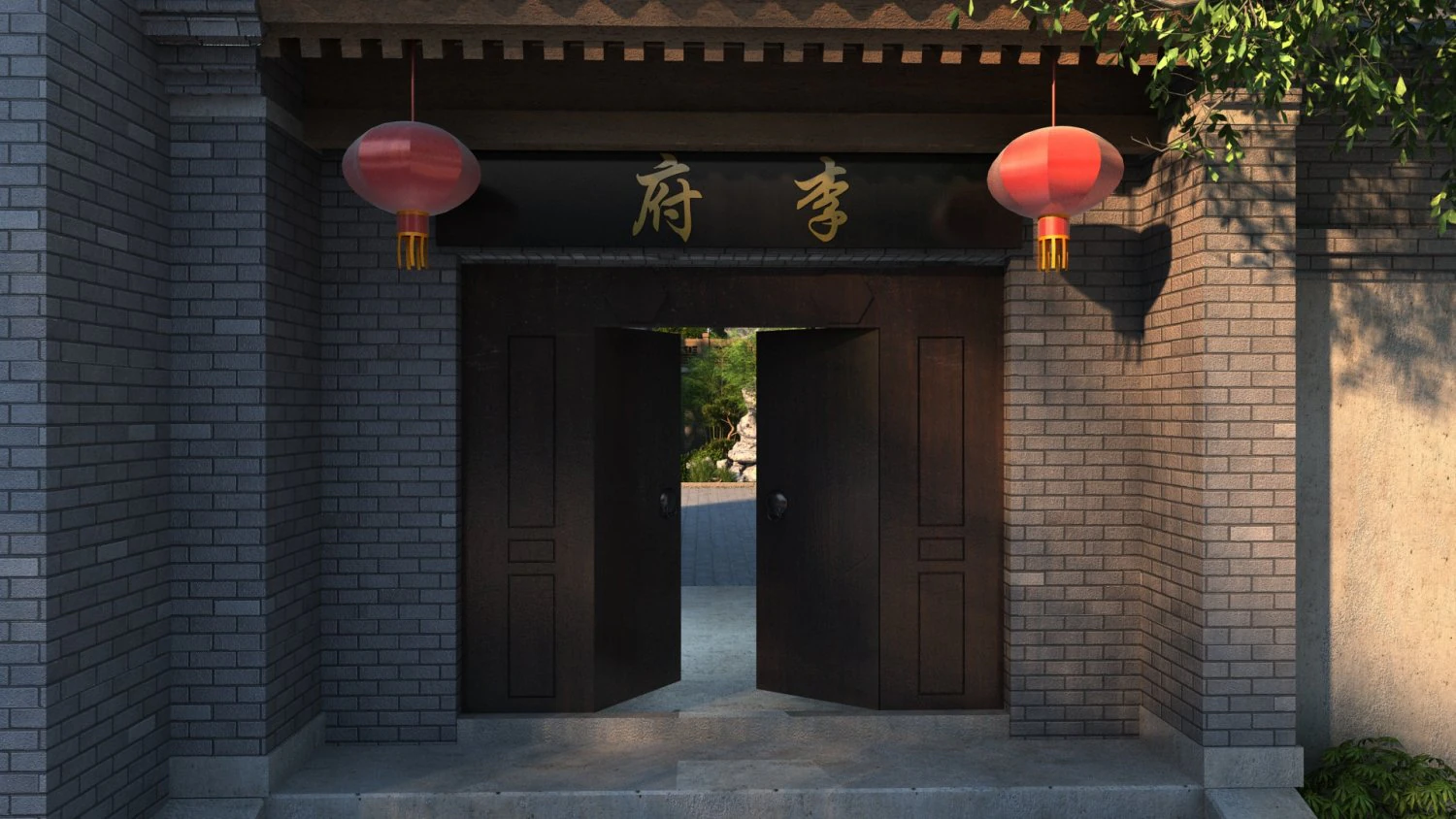 patio Modelo 3D .c4d .max .obj .3ds .fbx .stl .blend 