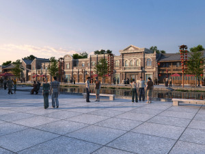 commercial street 3D मॉडल