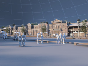 commercial street 3D मॉडल