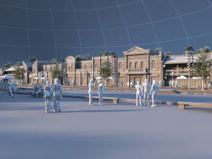 commercial street 3D Model
