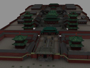 Şaolin tapınağı 3D Model