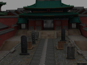 Şaolin tapınağı 3D Model