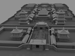 Şaolin tapınağı 3D Model