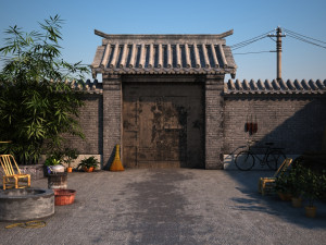 courtyard Modello 3D