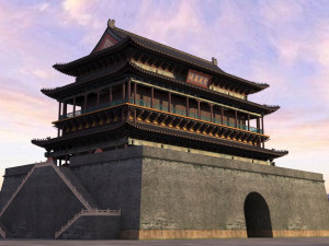 xian drum tower 3D Модель