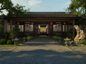 ancient county government 3D Model