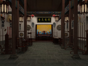 ancient county government 3D Model