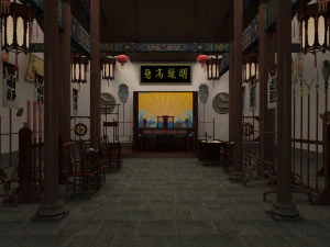 ancient county government 3D Model
