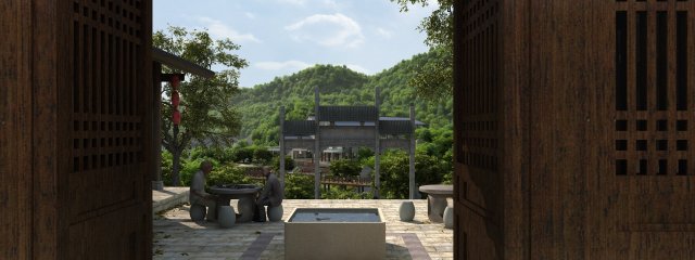 ancient architecture 3D Model .c4d .max .obj .3ds .fbx .stl .blend 
