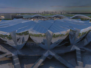 футбольное поле 3D Модель