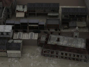 오래된 건물 3D 모델