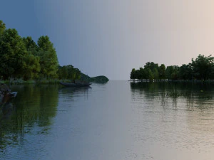 lake view 3D Model