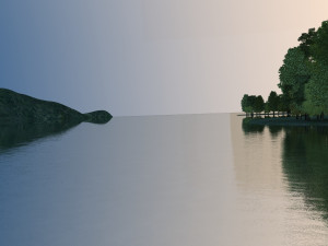 lake view 3D मॉडल