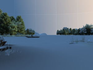 lake view 3D मॉडल