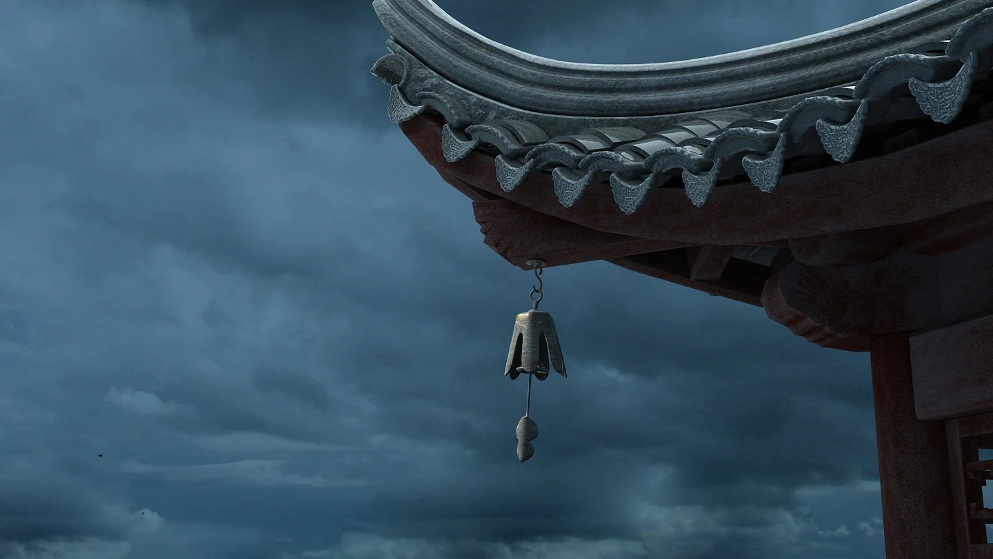 wind chimes 3D Model .c4d .max .obj .3ds .fbx .stl .blend 
