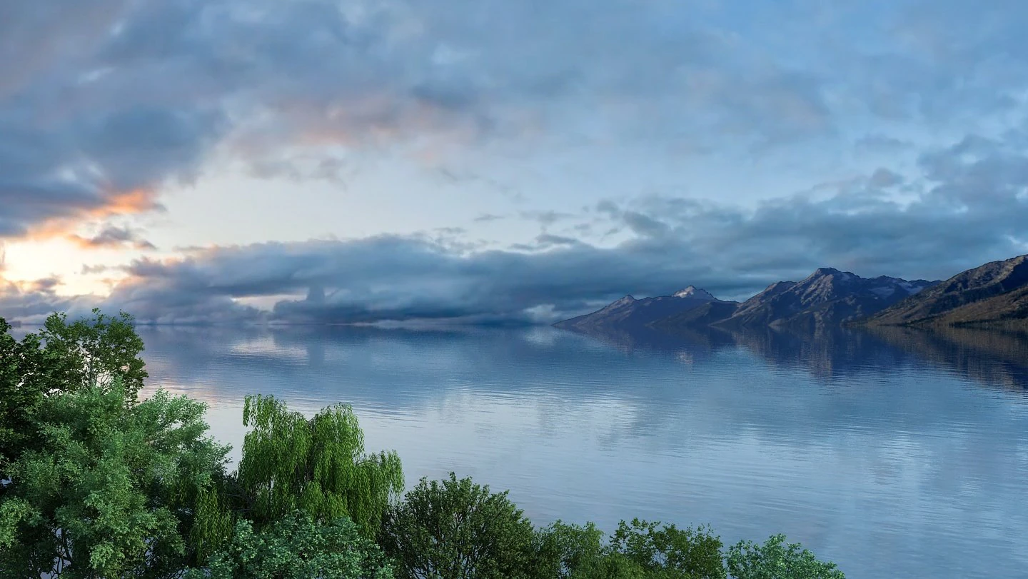 lake view 3D Model .c4d .max .obj .3ds .fbx .stl .blend 