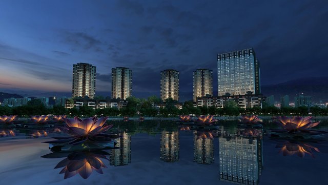 lake view 3D Model .c4d .max .obj .3ds .fbx .stl .blend 