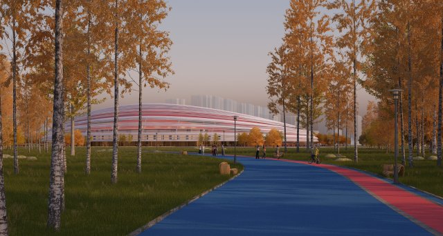 speed skating hall Modèle 3D .c4d .max .obj .3ds .fbx .stl .blend 