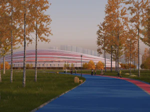 sala di pattinaggio di velocit&agrave; Modello 3D