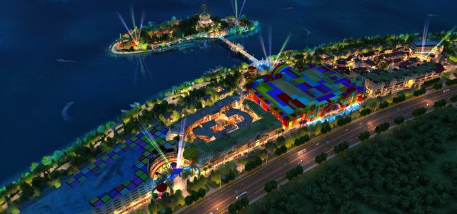 island night view Model 3D .c4d .max .obj .3ds .fbx .stl .blend 