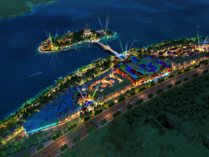island night view Model 3D