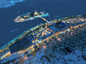 island night view 3D Model