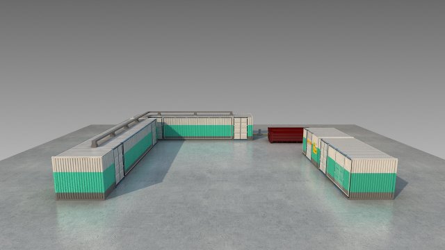water plant equipment Modello 3D .c4d .max .obj .3ds .fbx .stl .blend 